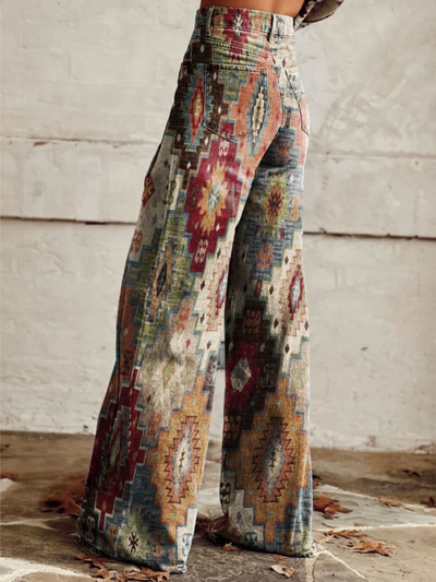 ALDINA - BAGGY VINTAGE BOHO BROEK