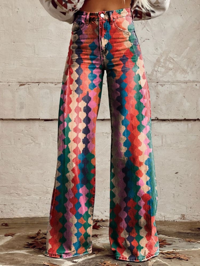 NADINA - WIJDE BOHEMIAN BROEK