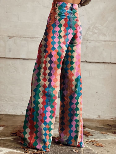 NADINA - WIJDE BOHEMIAN BROEK