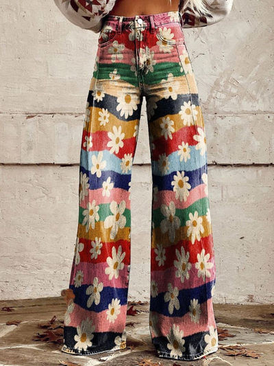 VINICIA - RETRO BLOEMIGE BROEK