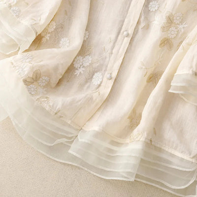 Celine - Geborduurde blouse