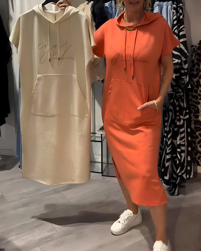 Lina™ | Elegante en luchtige hoodie-jurk
