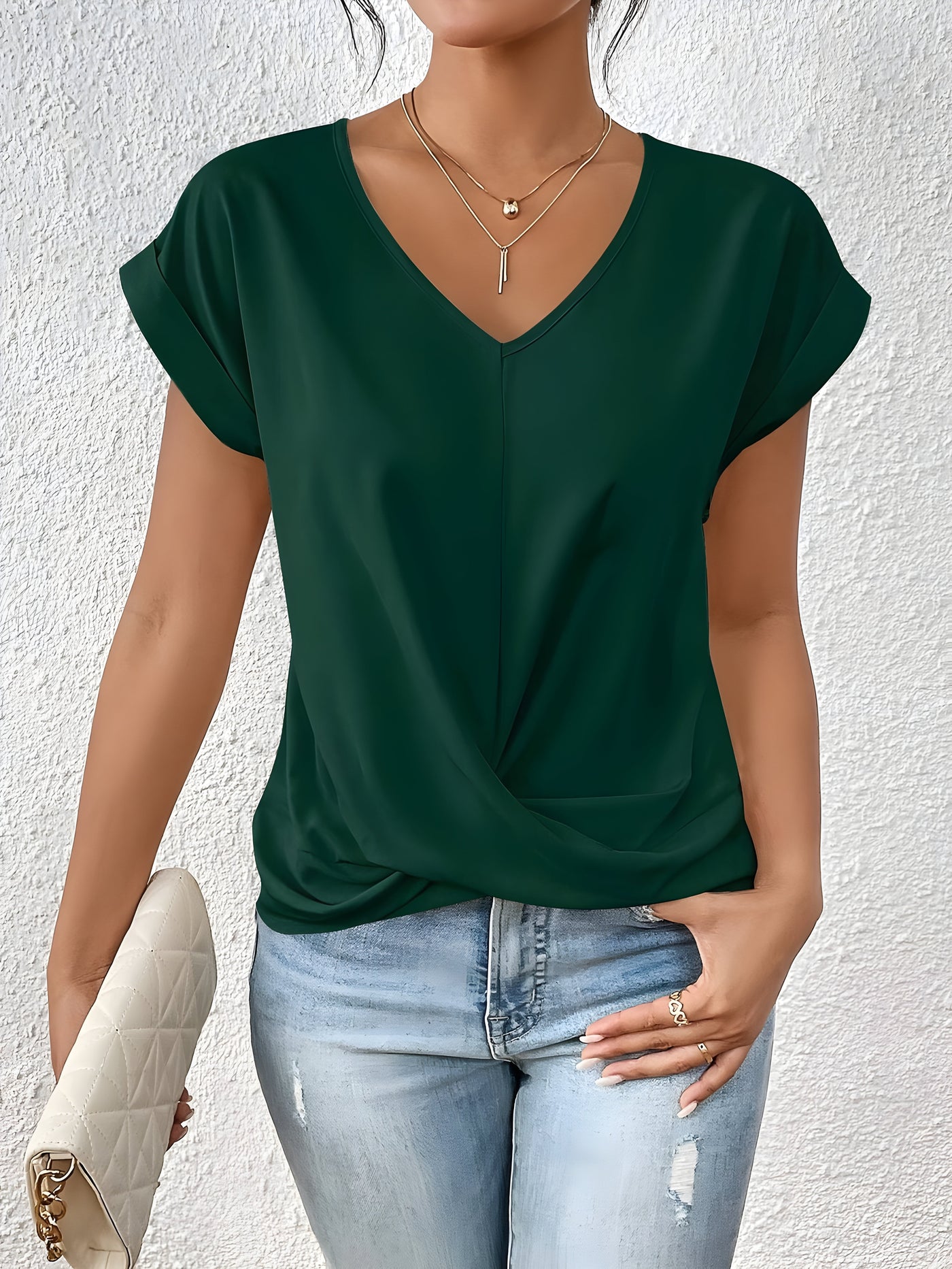 Faina™ | ELEGANTE BLOUSE MET VERFIJNDE V-HALS