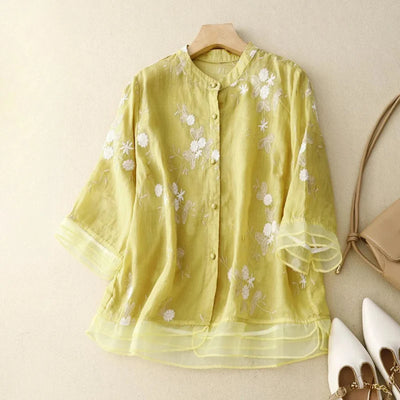 Celine - Geborduurde blouse