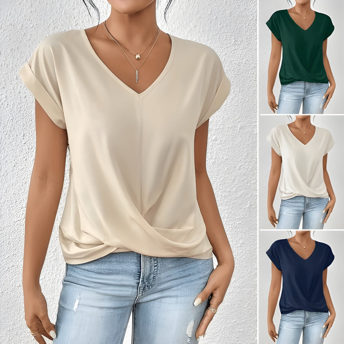Faina™ | ELEGANTE BLOUSE MET VERFIJNDE V-HALS