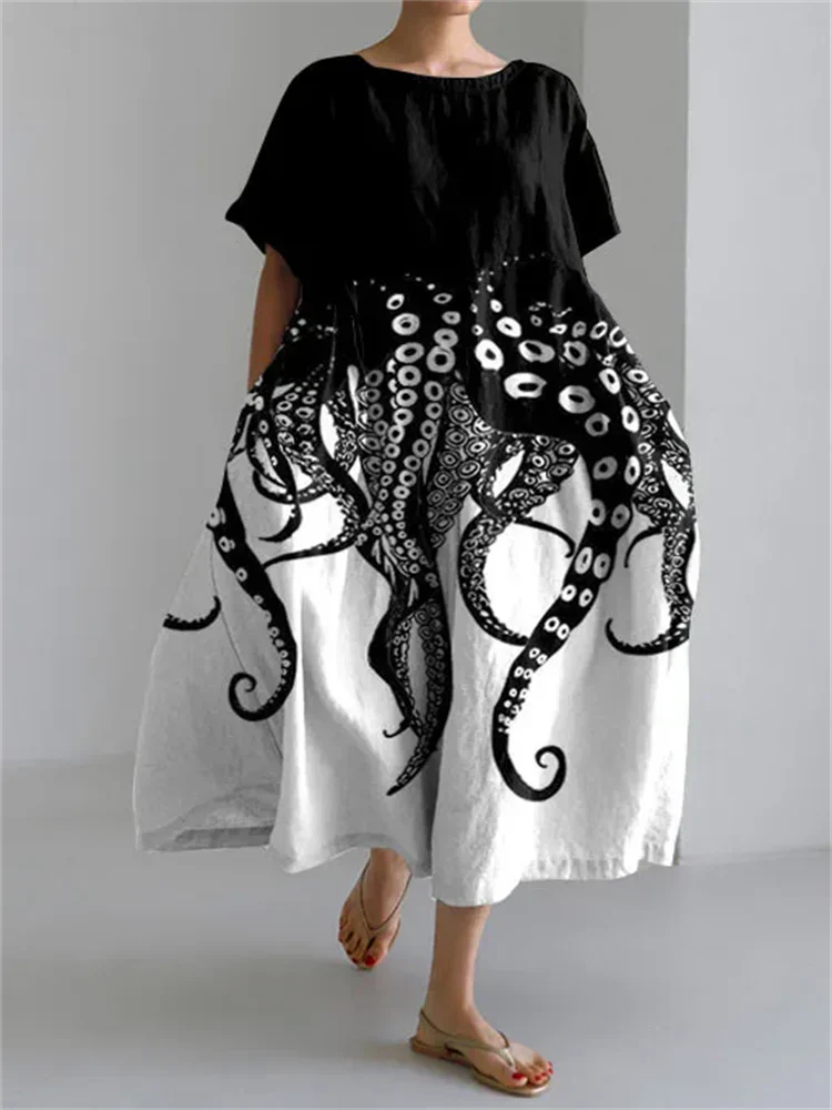Bibi | Unieke zomerjurk met artistieke flair en ultiem draagcomfort.