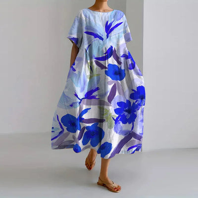 Léa | Zomerse bloemenjurk – elegant, comfortabel en mooi vallend.